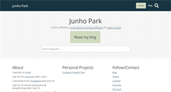 Desktop Screenshot of junhopark.com