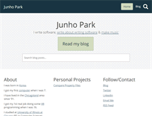 Tablet Screenshot of junhopark.com